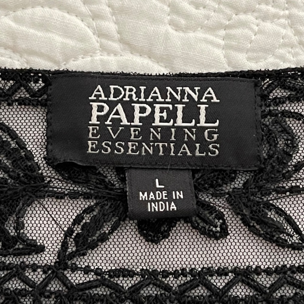 NWT Adrianna Papell Beaded Jacket - Size Large - Picture 9 of 14
